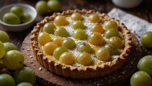 Recette facile de tarte au raisin blanc : saveurs automnales