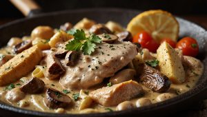 Recette de poulet Stroganoff : saveurs authentiques et préparation facile