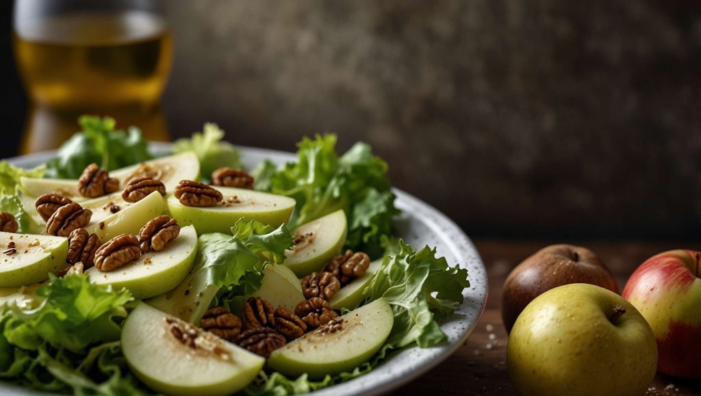 Recette salade rafraîchissante : endives, pommes et noix