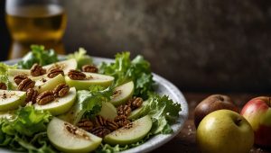 Recette salade rafraîchissante : endives, pommes et noix