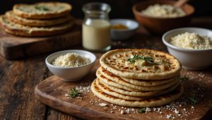 Recette facile de petits pains plats maison sans repos à la levure chimique