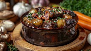 Recette de joue de bœuf à la bourguignonne : saveurs authentiques et réconfort garanties