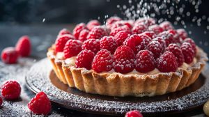 Recette express de tarte aux framboises : rapide et délicieuse