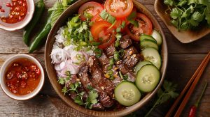 Recette facile de bœuf lok lak : saveurs du Cambodge