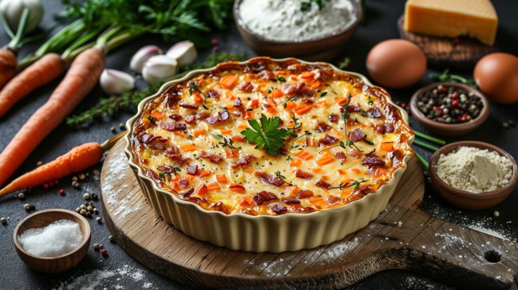 Recette de cake salé aux carottes, lardons et fromage : savourez la simplicité !