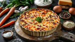 Recette de cake salé aux carottes, lardons et fromage : savourez la simplicité !