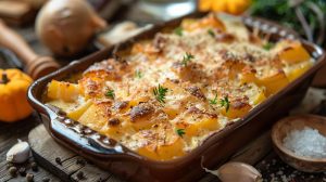 Recette gratin de pommes de terre et butternut : saveurs automnales au menu