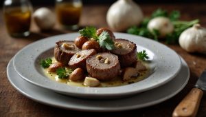 recette aiguillettes de canard aux champignons