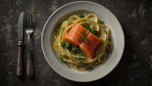Recette facile : salade de tagliatelles au saumon - Dîner rapide et savoureux