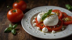 Recette de salade de tomates et burrata : fraîcheur et saveurs italiennes