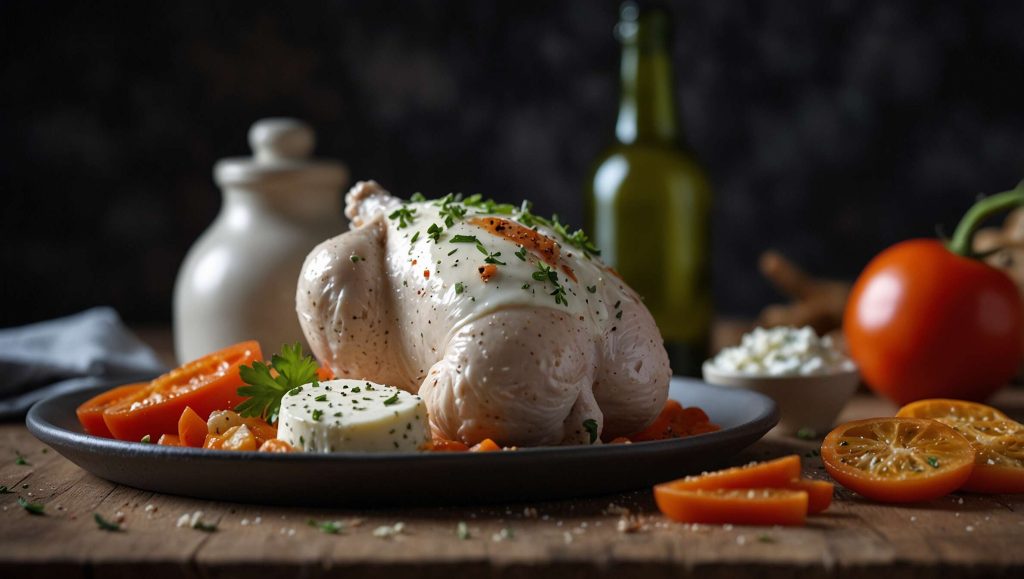 Poulet au fromage blanc et paprika : recette facile au four