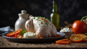 Poulet au fromage blanc et paprika : recette facile au four