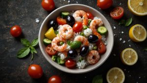 Recette facile de salade de riz aux crevettes : saveurs et fraîcheur