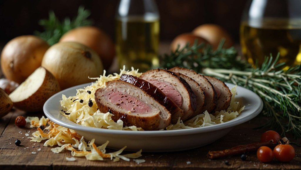 Recette de choucroute au four : saveurs alsaciennes à la maison