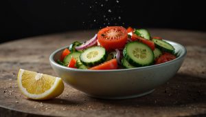 Recette facile de salade de concombres et tomates au citron