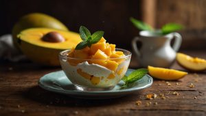 Recette facile et légère : crème de mangue onctueuse