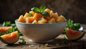 Recette de salade de melons à la menthe fraîche - Fraîcheur estivale