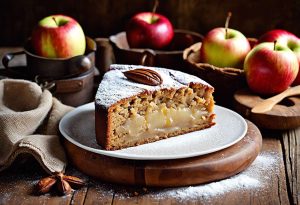 Recette de gâteau à la farine de châtaigne et aux pommes - Facile & Savoureux