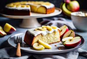 Recette facile de gâteau au yaourt, pommes et bananes - Découvrez comment le préparer !
