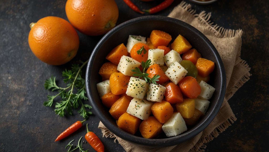 Recette de salade de carottes et pommes de terre à la marocaine