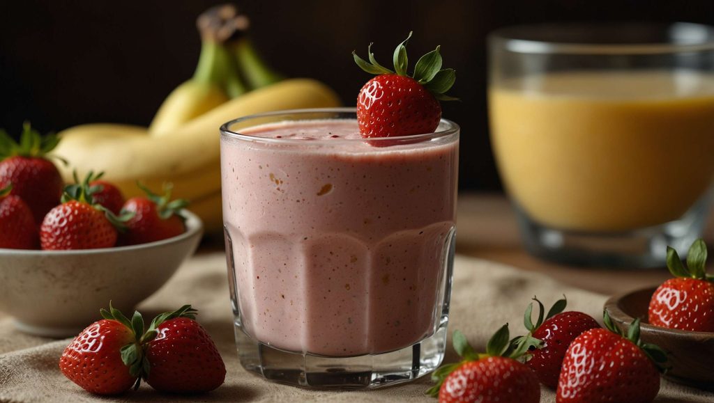Recette de smoothie fraise-banane