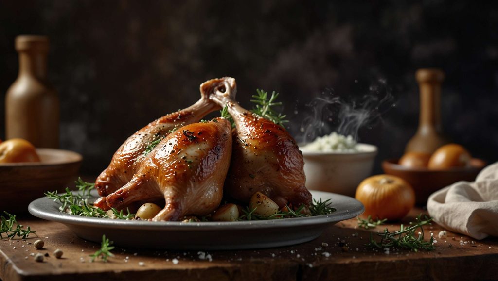 Recette de manchons de canard au four