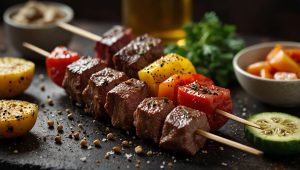 Brochettes de bœuf au barbecue : recette savoureuse