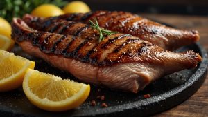 Magret de canard grillé au barbecue