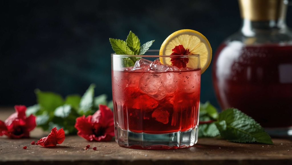 Recette de cocktail au jus d'hibiscus : bissap maison
