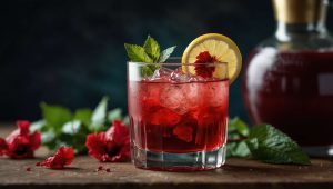 Recette de cocktail au jus d'hibiscus : bissap maison