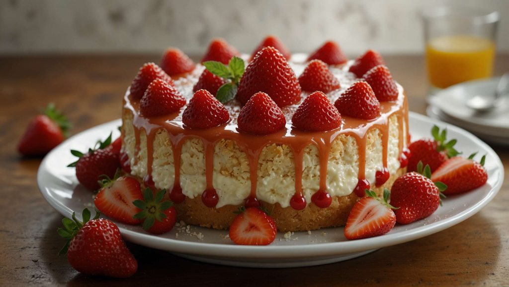 Charlotte aux fraises à la crème : recette facile et délicieuse