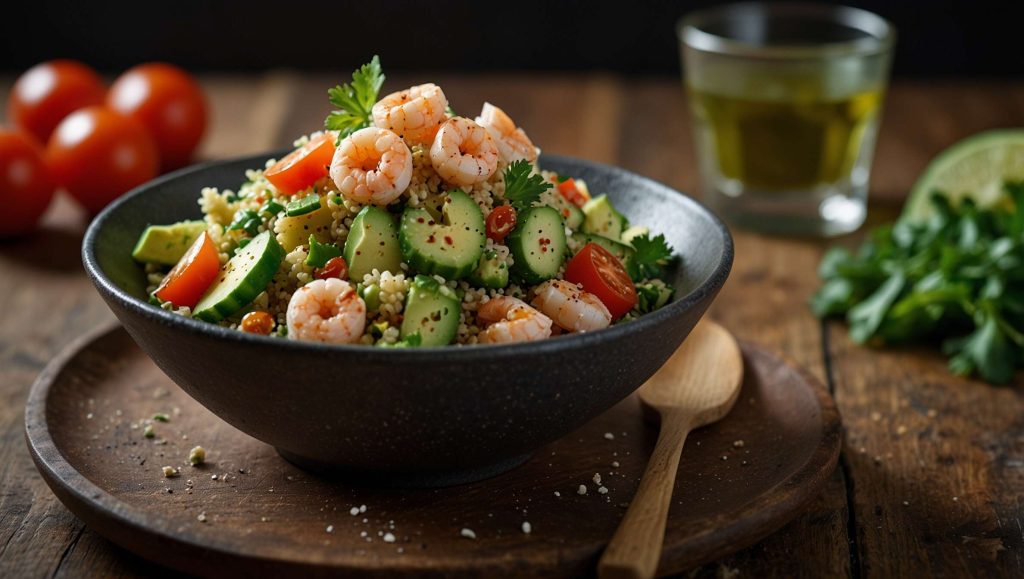 Recette de salade océane au quinoa gourmand et perles du Japon Tipiak