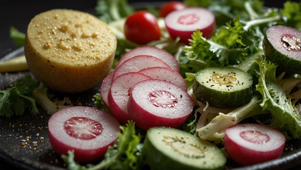 Recette de salade verte et radis à la ciboulette - Fraîcheur et saveurs garanties