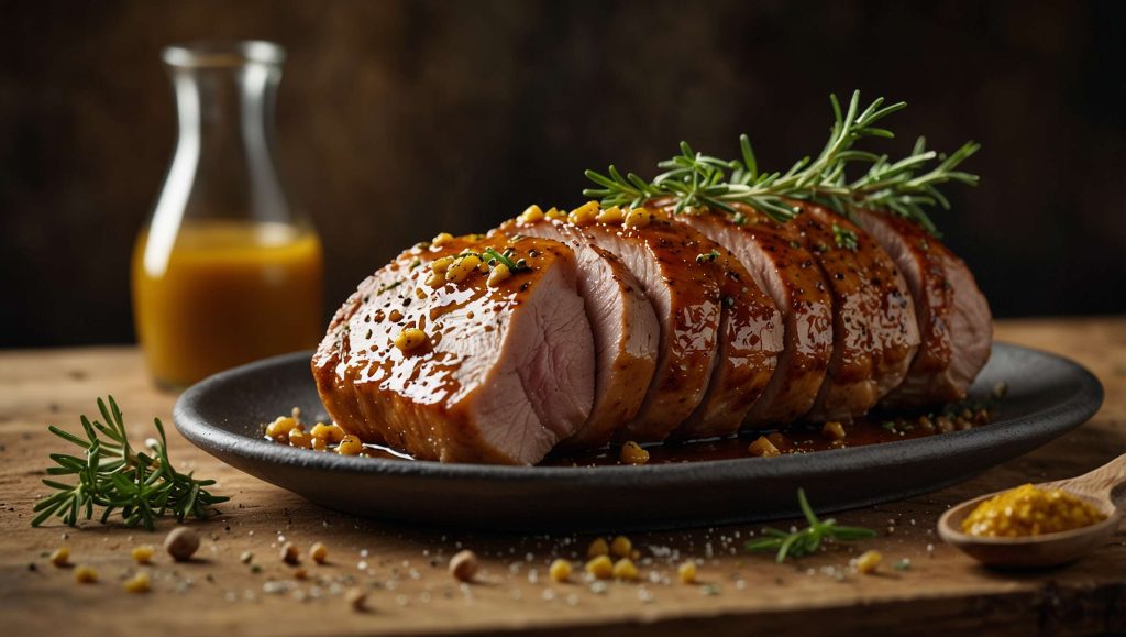 Recette de porc à la moutarde et au miel au four : saveurs exquises