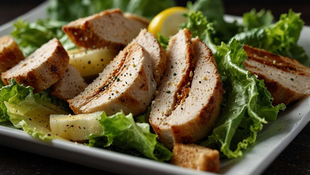 Recette de salade César au poulet grillé : simple et délicieuse