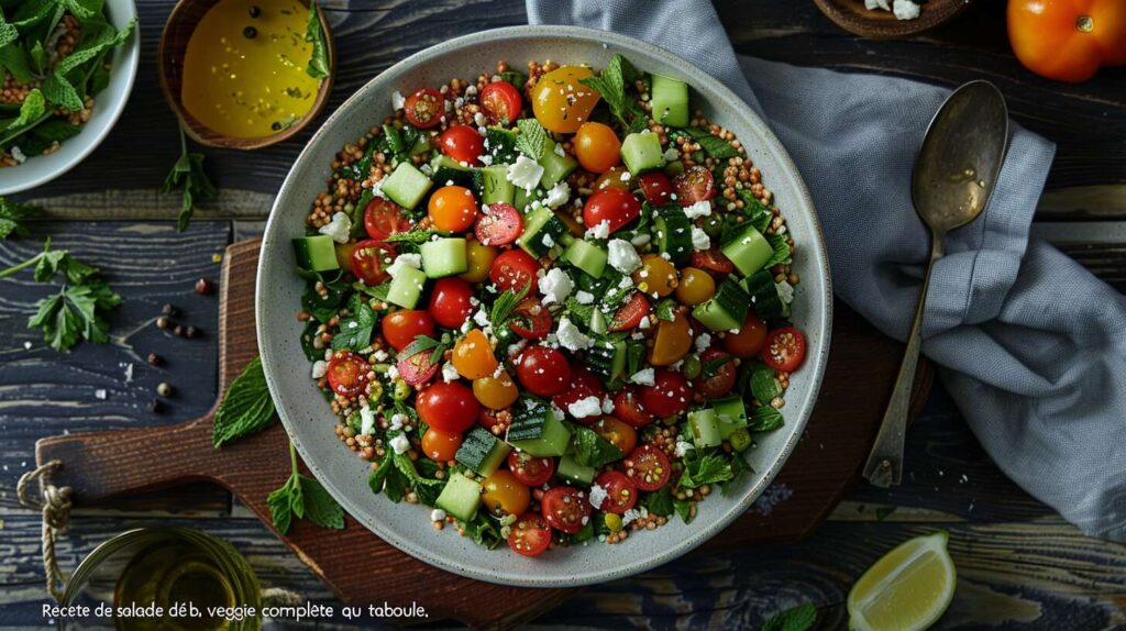 Recette de salade de blé veggie : une alternative complète au taboulé