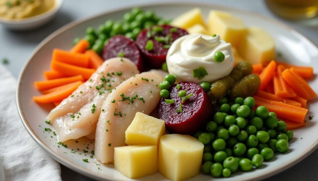 Recette de salade russe au hareng fumé : saveurs authentiques et gourmandes