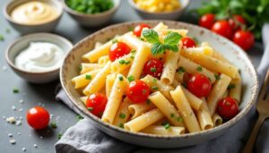 Salade de pâtes au surimi rapide : recette facile et délicieuse