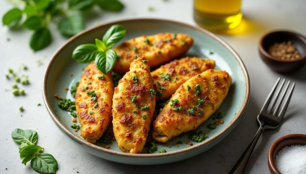 Recette minceur : aiguillettes de poulet au pesto à l'Airfryer