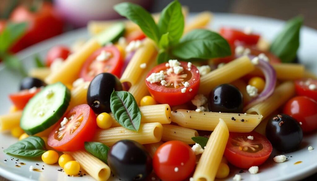 Recette salade de pâtes aux légumes : fraîcheur et santé au menu