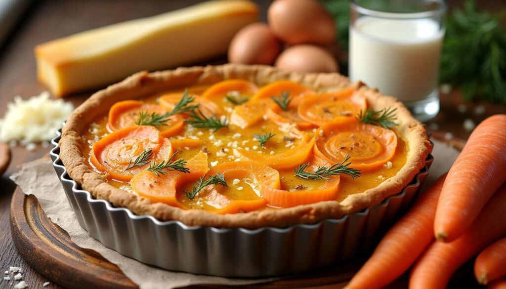 Recette facile : quiche aux carottes