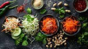 Recette de salade chinoise aux germes de soja : fraîcheur et saveurs asiatiques