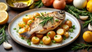 Recette de dorade au four et pommes de terre : saveurs méditerranéennes