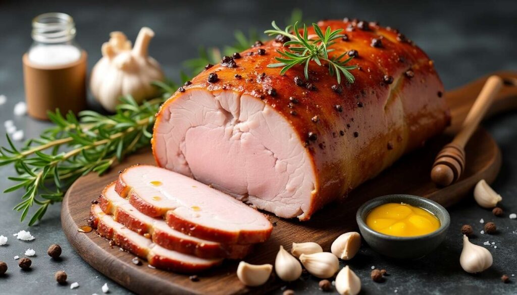 Rôti de porc au miel et moutarde à ma façon : recette facile et savoureuse