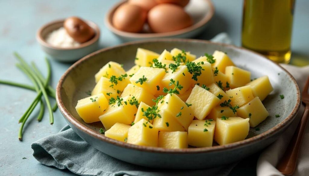 Salade de pommes de terre froide : recette facile et rapide