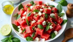 Salade de pastèque : recette fraîche et estivale