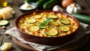 Gratin de courgettes au four : recette facile et savoureuse