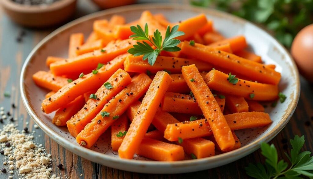 Frites de carotte croustillantes au Airfryer