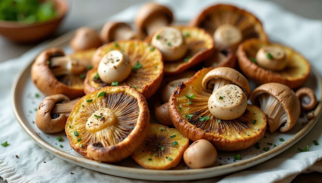 Champignons farcis savoureux à l'Airfryer