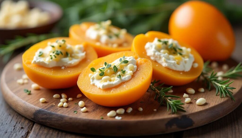 Abricots secs farcis au fromage de chèvre : délice gourmand